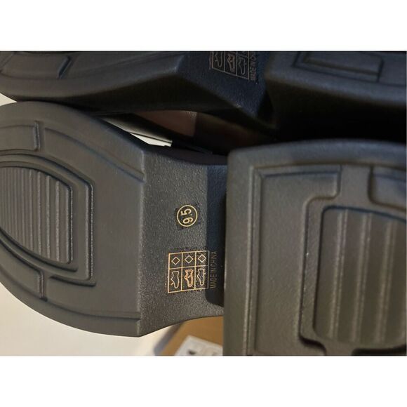 Brand New, No tags Women's Size 9.5 Brown Leather Mary Jane Loafers Platform - Picture 7 of 7